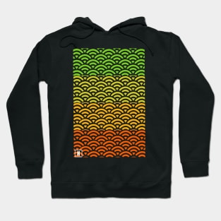 Retro Japanese Clouds Pattern RE:COLOR 05 Hoodie